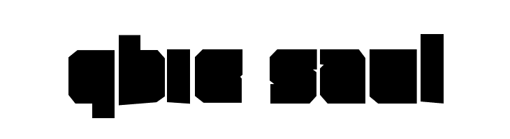 Qbic Saul  font caratteri gratis