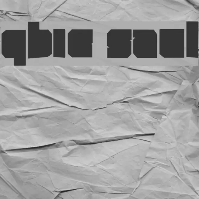 Qbic Saul Font examples
