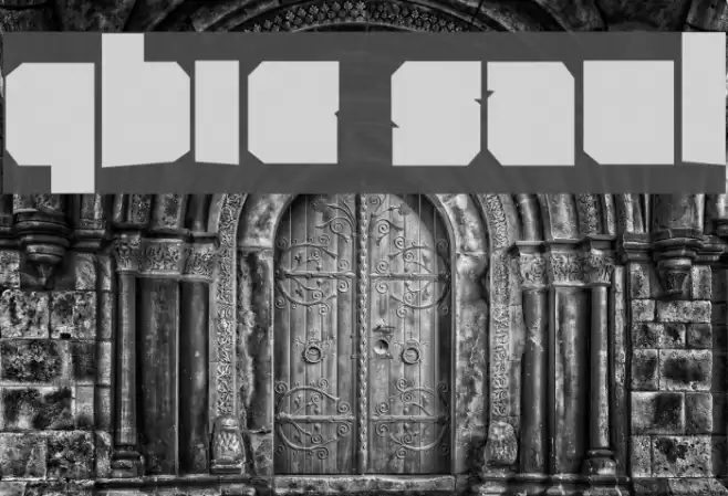 Qbic Saul Font examples