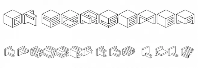 Qbicle 2 BRK フォント その他の文字