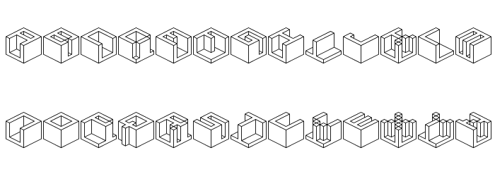 Qbicle 3 BRK Font LOWERCASE