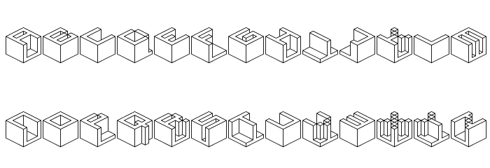 Qbicle 4 BRK Font LOWERCASE