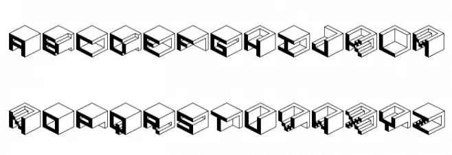 Qbicle1BRKMK Schriftart Groß