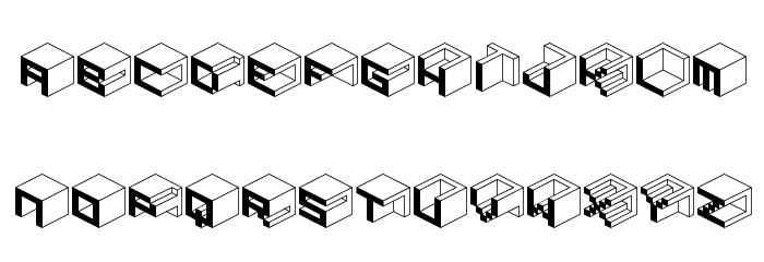 Qbicle1BRKMK Font LOWERCASE