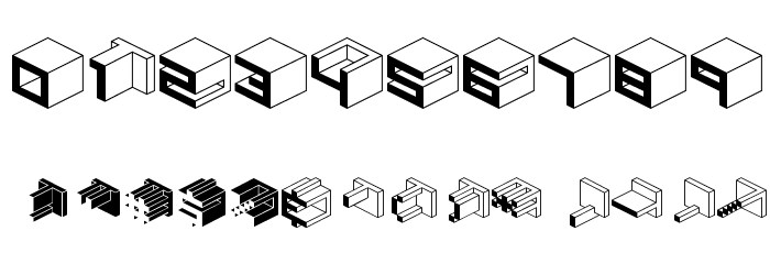 Qbicle1BRKMKinv Font OTHER CHARS