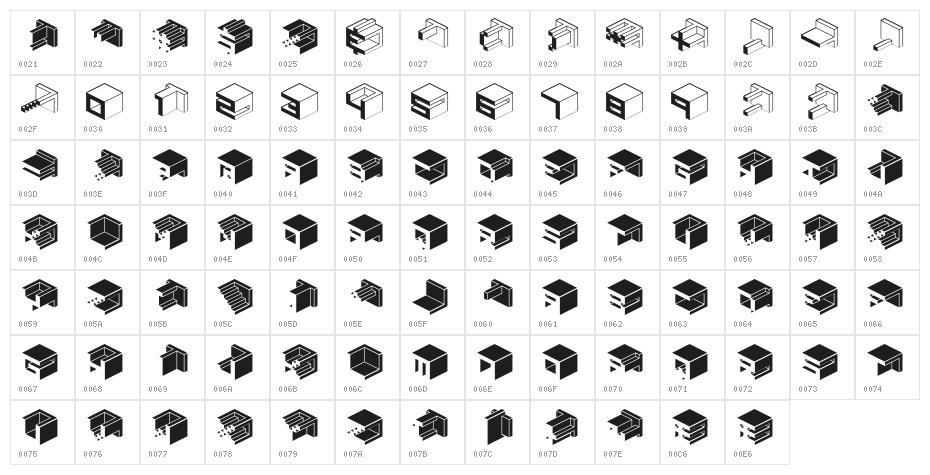 Qbicle1BRKMKinv Character Map