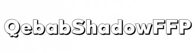 QebabShadowFFP  les polices de caractères gratuit tlcharger