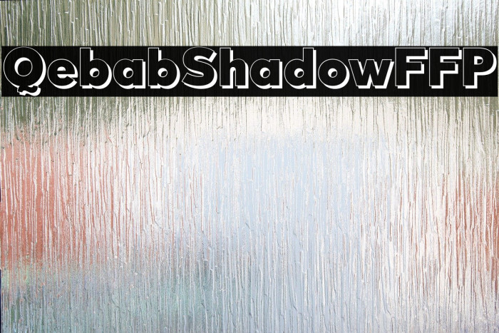 QebabShadowFFP Font examples