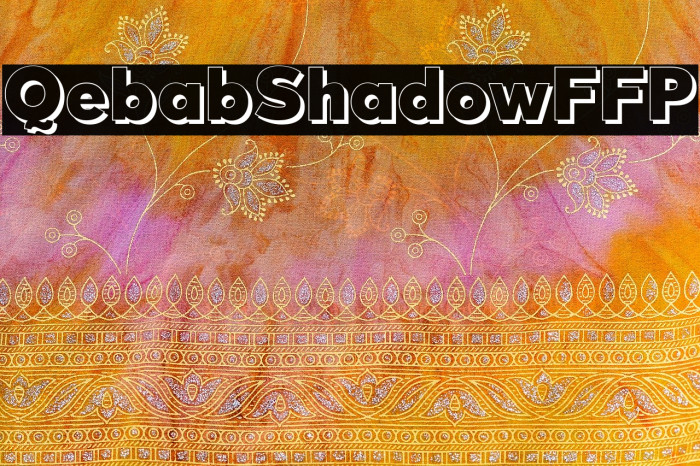 QebabShadowFFP Font examples