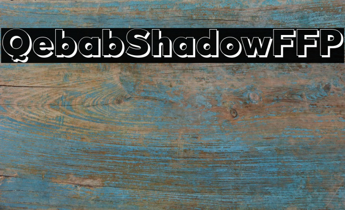 QebabShadowFFP Font examples