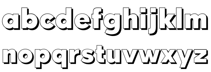 QebabShadowFFP Font LOWERCASE