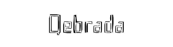 Qebrada  フリーフォントのダウンロード