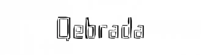 Qebrada  font caratteri gratis