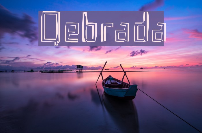 Qebrada Font examples