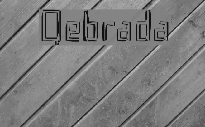 Qebrada Font examples