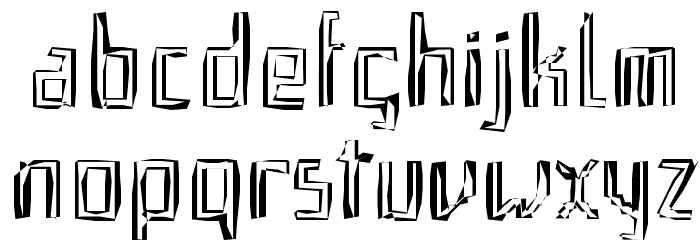 Qebrada Font LOWERCASE