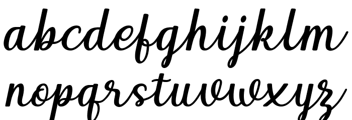 Qeiza Italic Font LOWERCASE