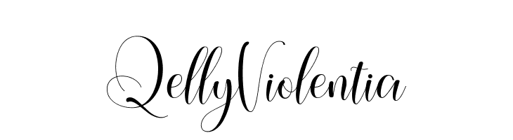 QellyViolentia  font caratteri gratis