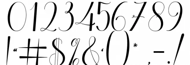 QellyViolentia Font OTHER CHARS