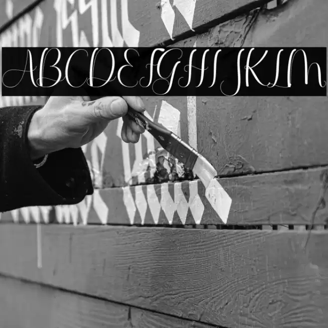 QellyViolentia Font examples