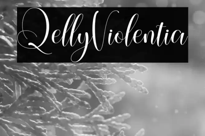 QellyViolentia Font examples