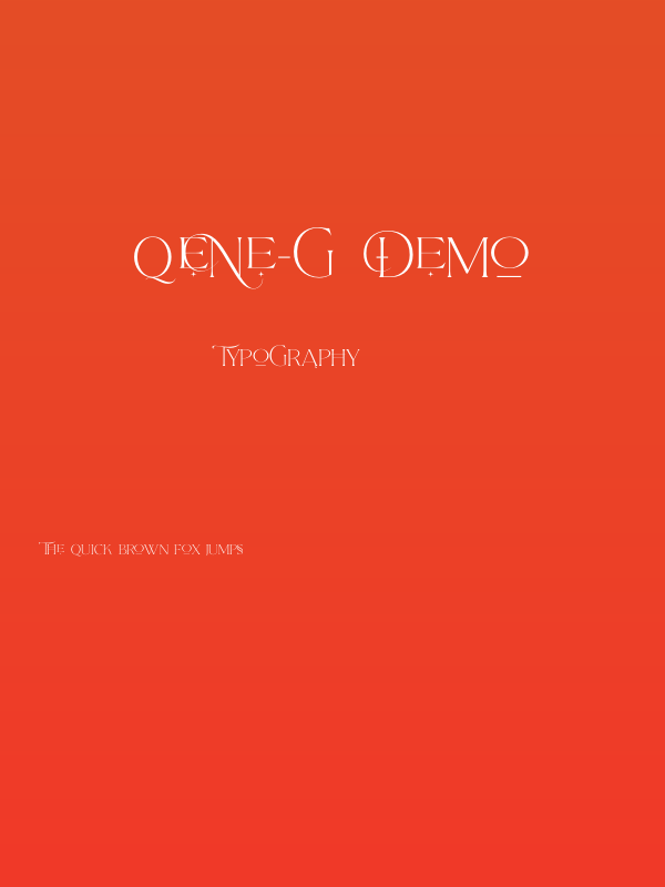 Qene-G Demo Poster