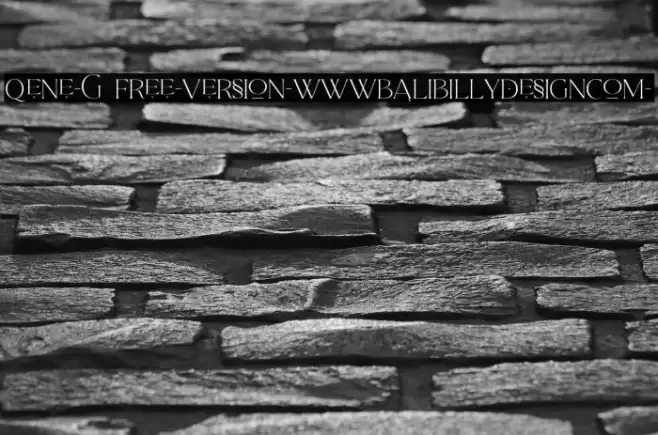Qene-G FREE-Version-www.balibillydesign.com- Font examples