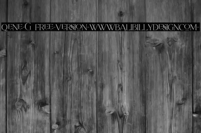 Qene-G FREE-Version-www.balibillydesign.com- Font examples