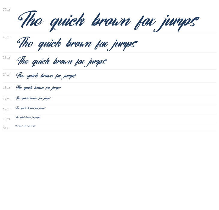 Qentyson Humberta DEMO VERSION Italic Waterfall