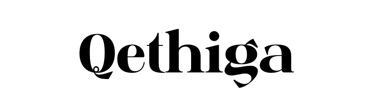 Qethiga  Frei Schriftart Herunterladen