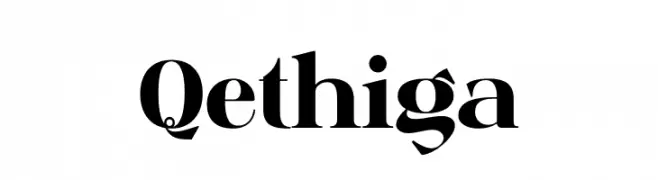 Qethiga  フリーフォントのダウンロード