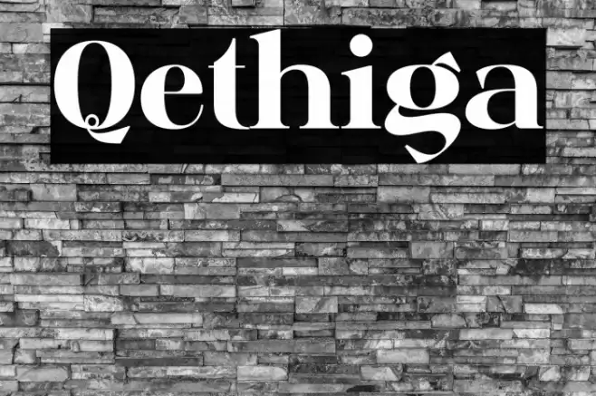 Qethiga フォント examples
