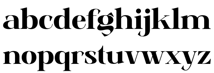 Qethiga Шрифта строчной