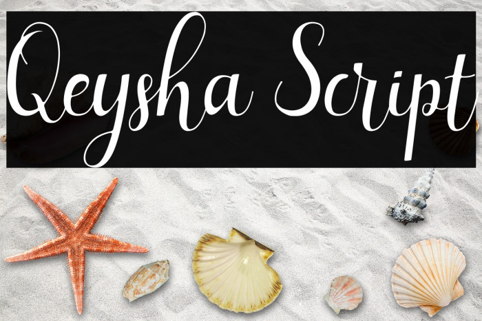 Qeysha Script لخطوط تنزيل examples
