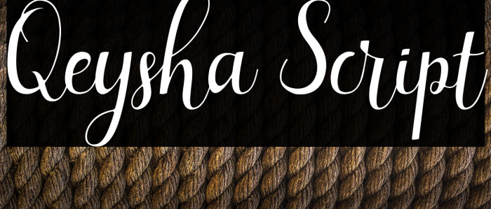 Qeysha Script لخطوط تنزيل examples