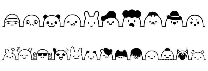 Qezbriln Line Font OTHER CHARS