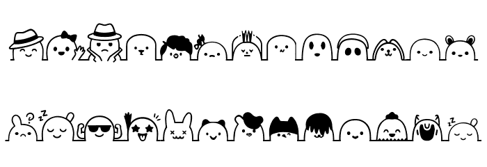 Qezbriln Line Font UPPERCASE