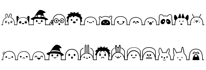 Qezbriln Line Font LOWERCASE
