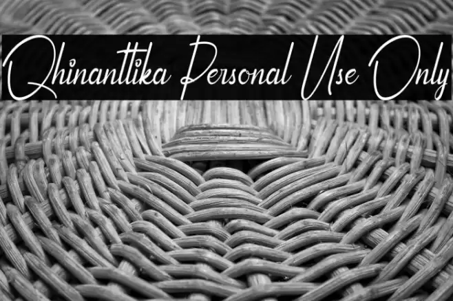 Qhinanttika Personal Use Only Font examples