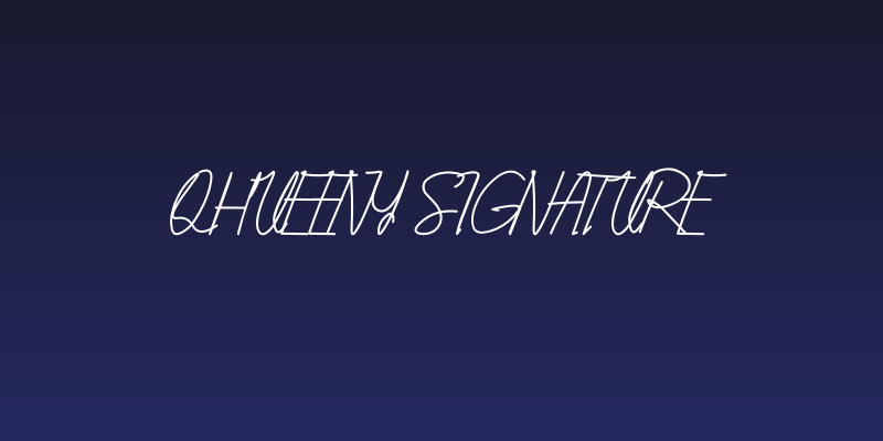 Qhueeny Signature Social Header
