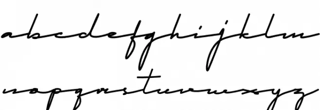 Qhueeny Signature Caratteri MINUSCOLO
