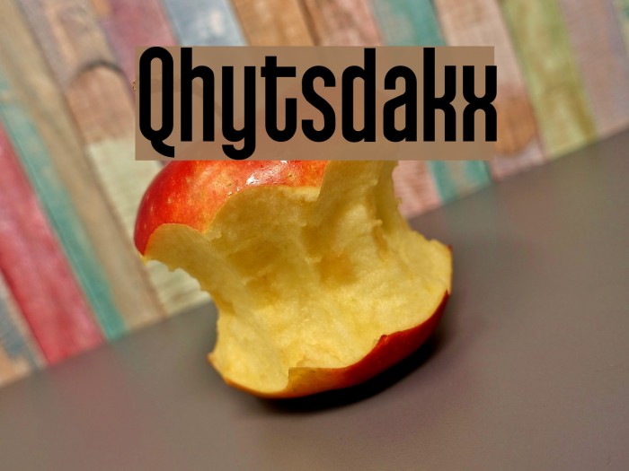 Qhytsdakx フォント examples