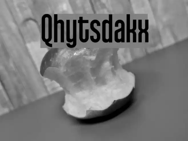 Qhytsdakx Font examples