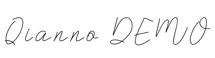 Qianno DEMO  font caratteri gratis