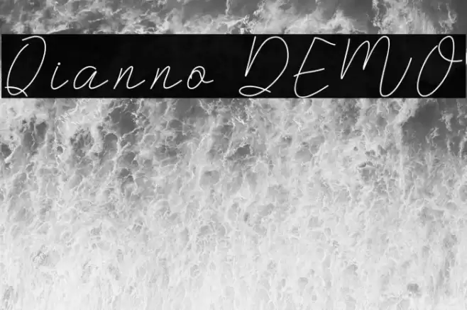 Qianno DEMO Font examples