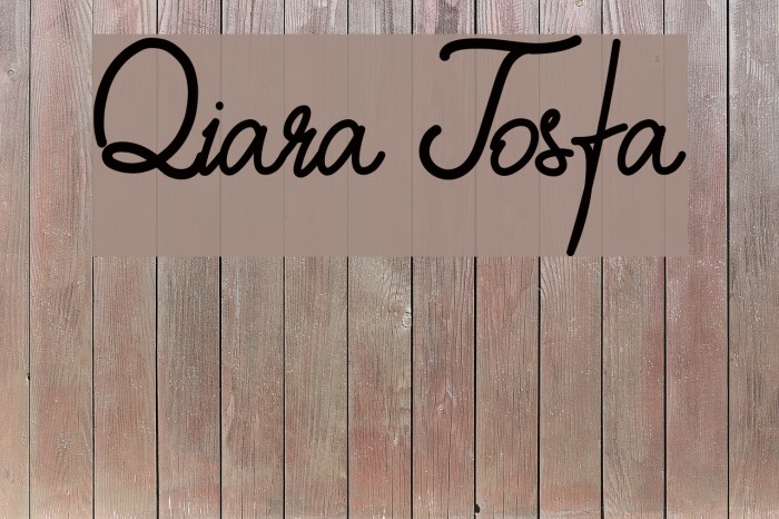 Qiara Tosfa Font examples