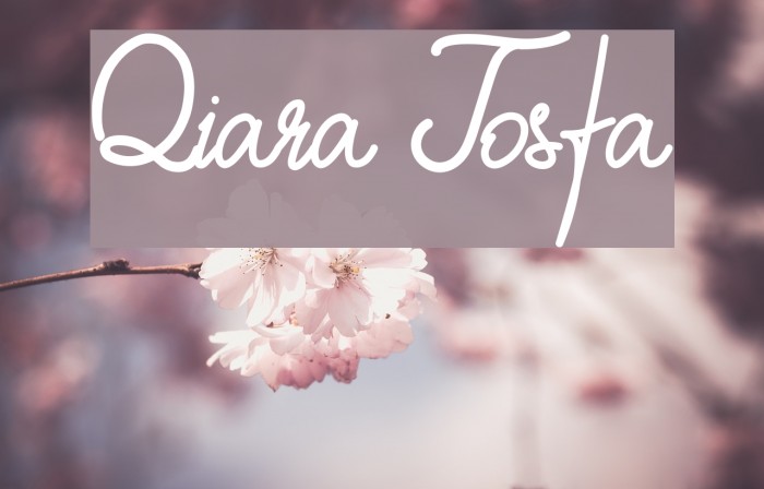 Qiara Tosfa Font examples