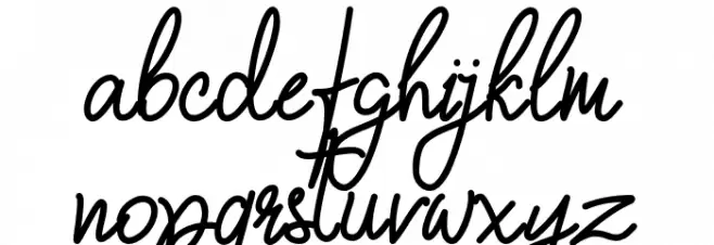 Qiara Tosfa خط أحرف صغيرة