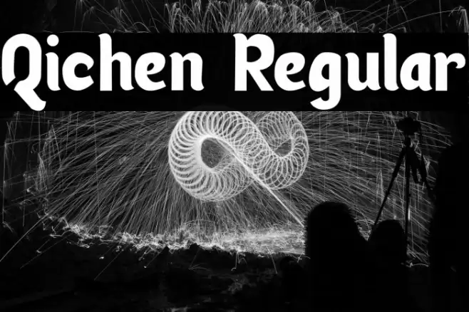 Qichen Regular Font examples