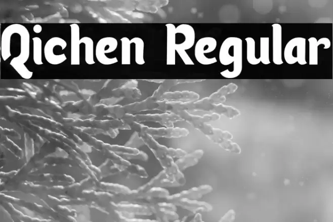 Qichen Regular Font examples